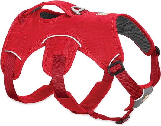 , Web Master, Multi-Use Support Dog Harness, Hiking and Trail Running, Service and Working, Everyday Wear, Red Currant, X-Small